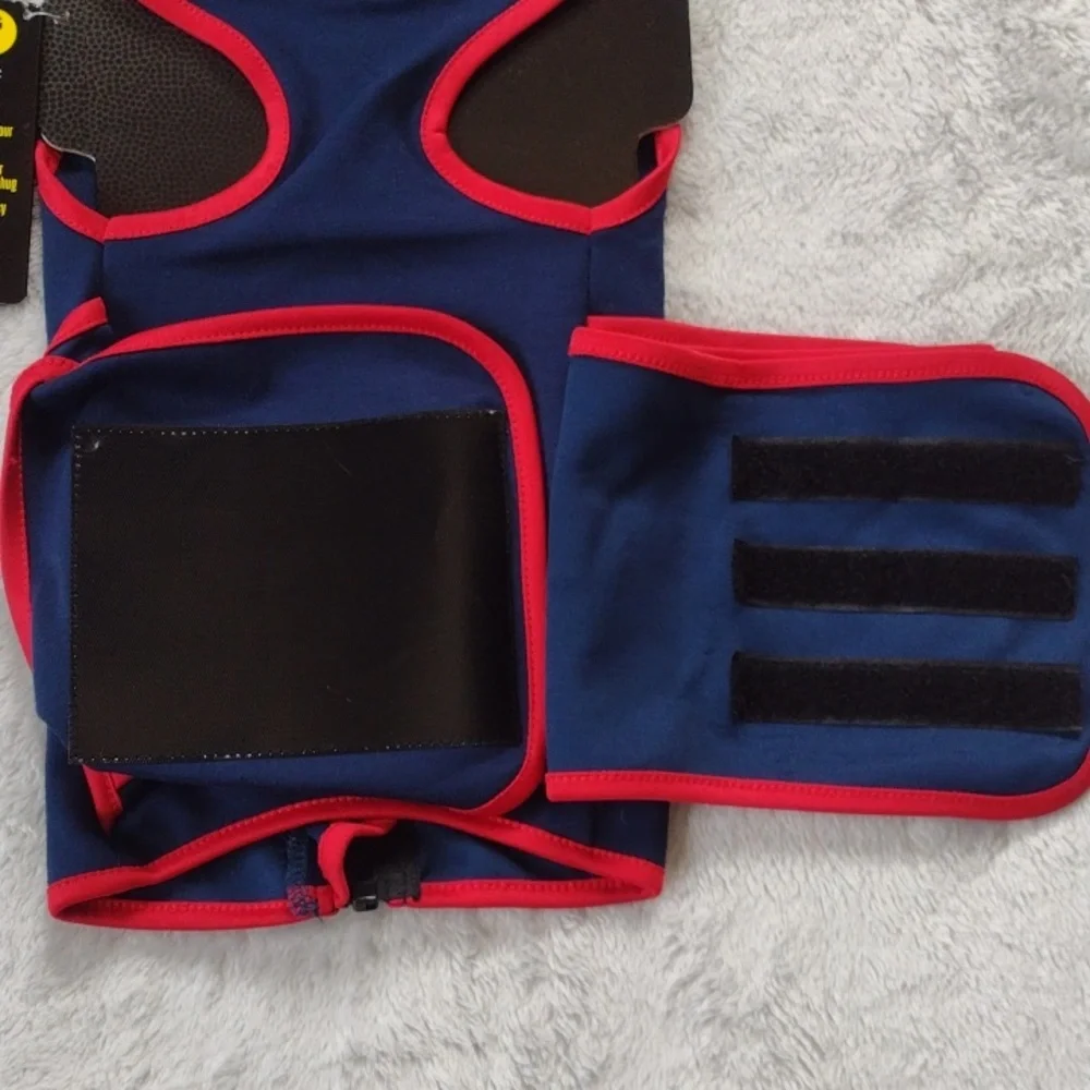 NFL Patriots Navy and Red Soothing Solutions Pet Soothing Vest Size Small